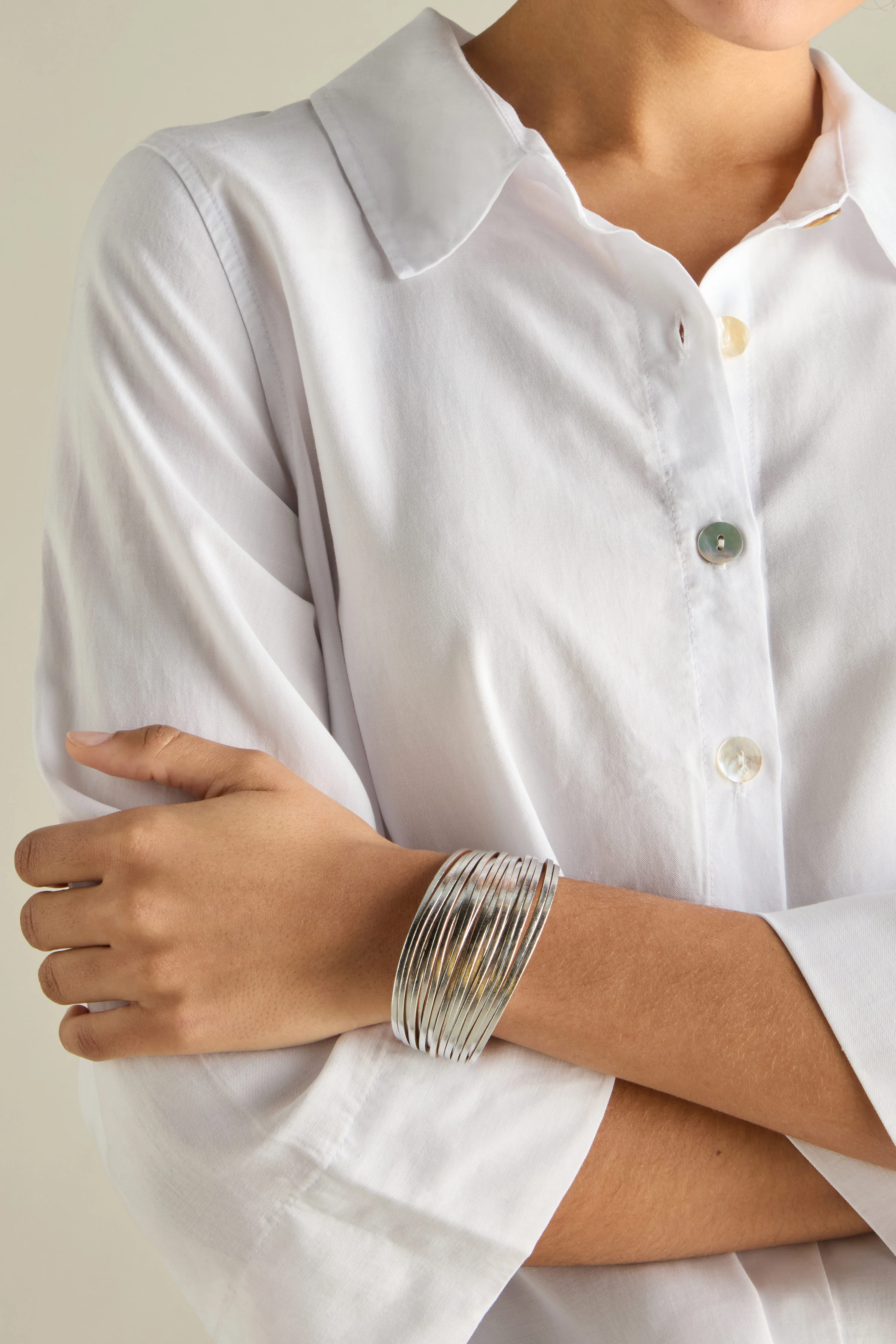 Rainbow Gold Vegan Leather Metallic Bracelet - Image 19