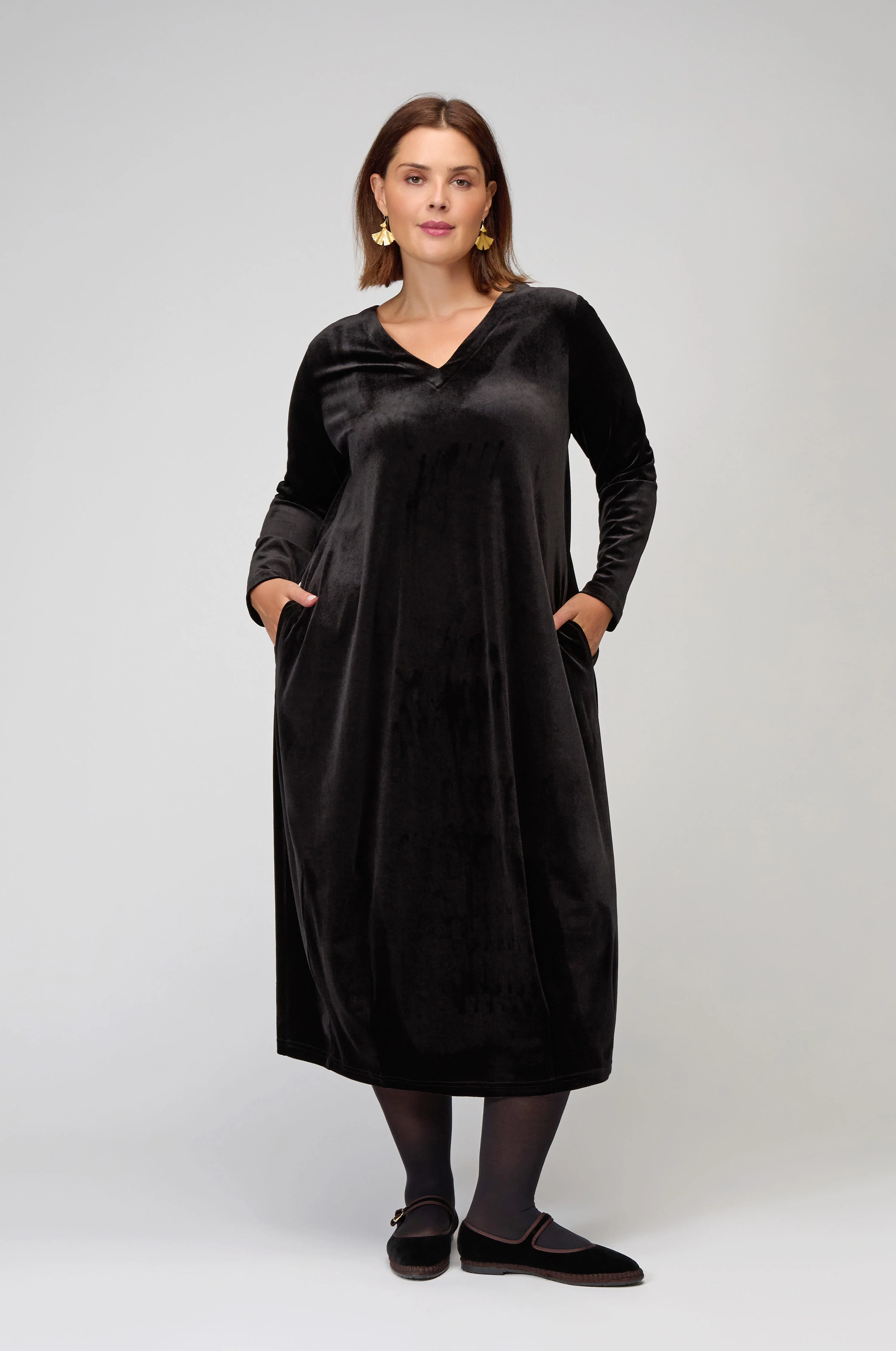 Velvet Jersey Bubble Dress - Image 12