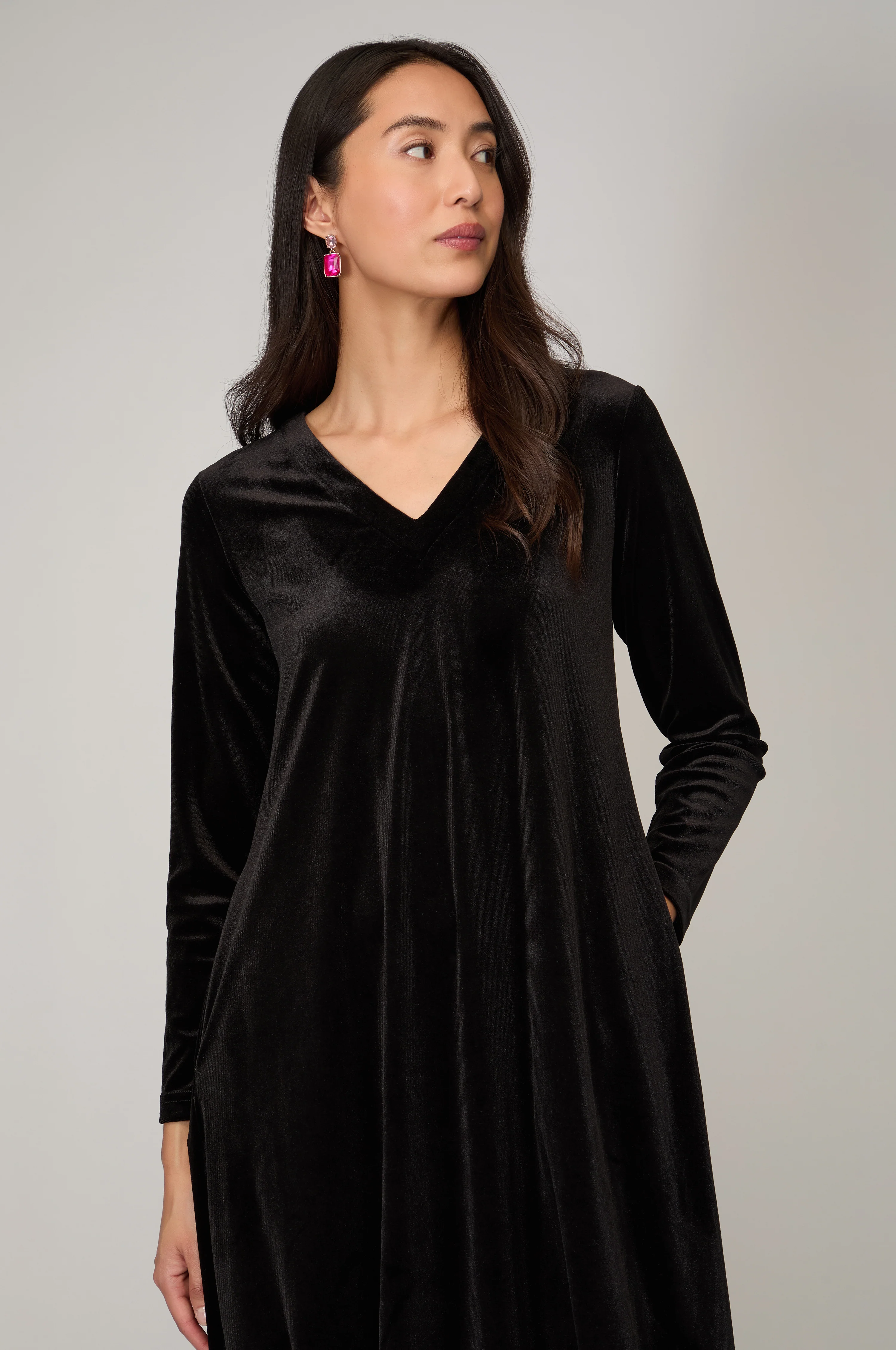 Velvet Jersey Bubble Dress - Image 5