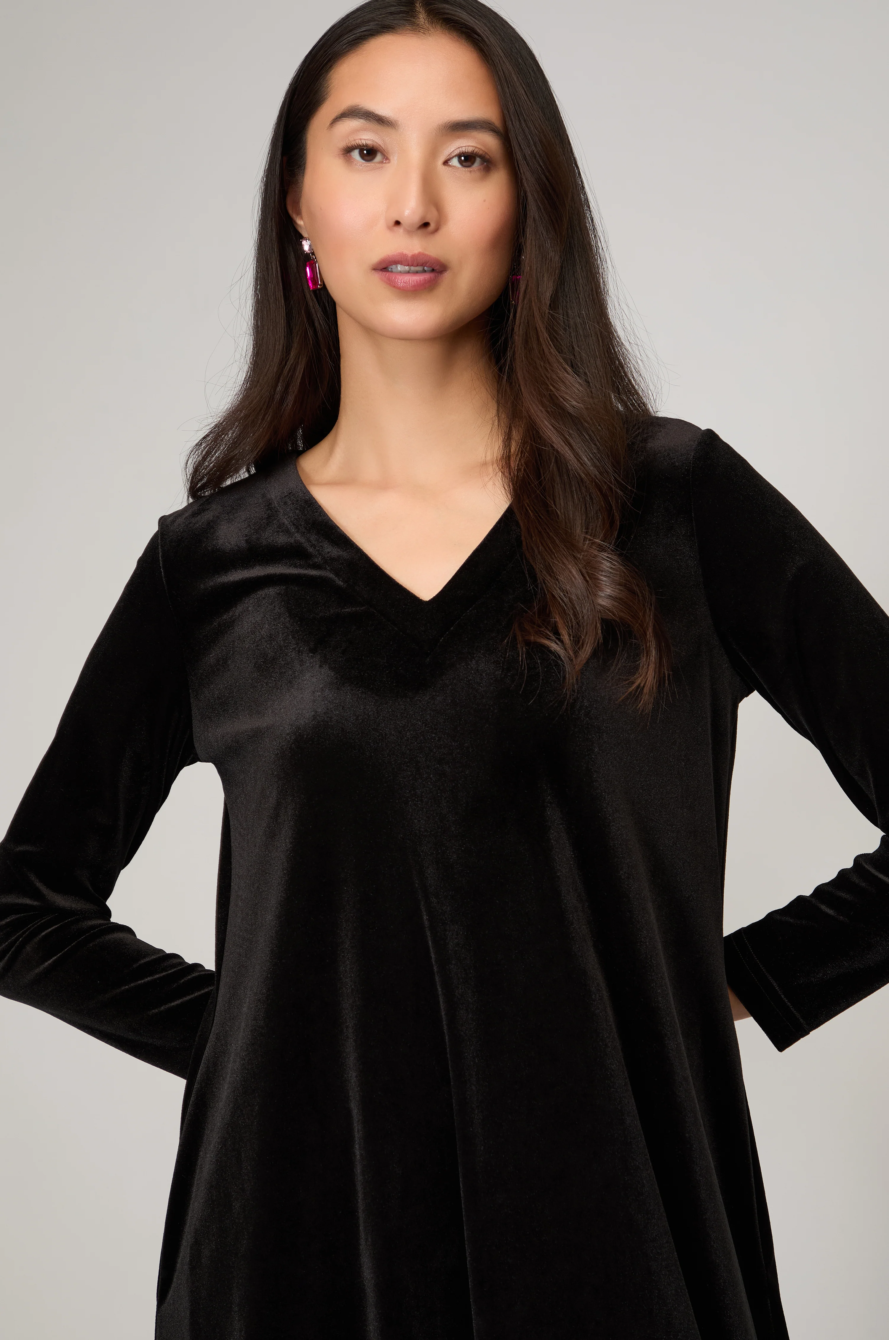 Velvet Jersey Bubble Dress - Image 6