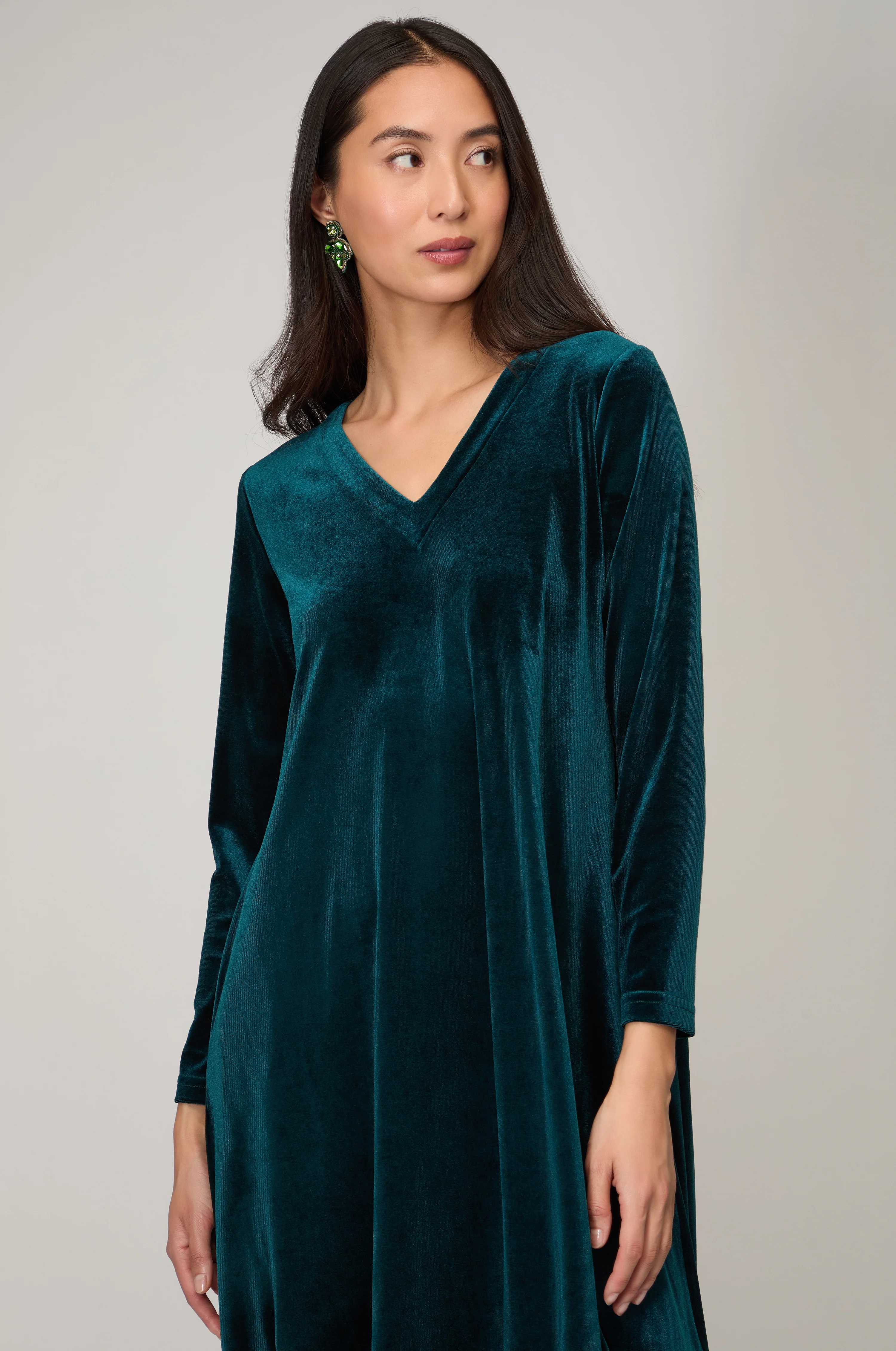 Velvet Jersey Bubble Dress - Image 9