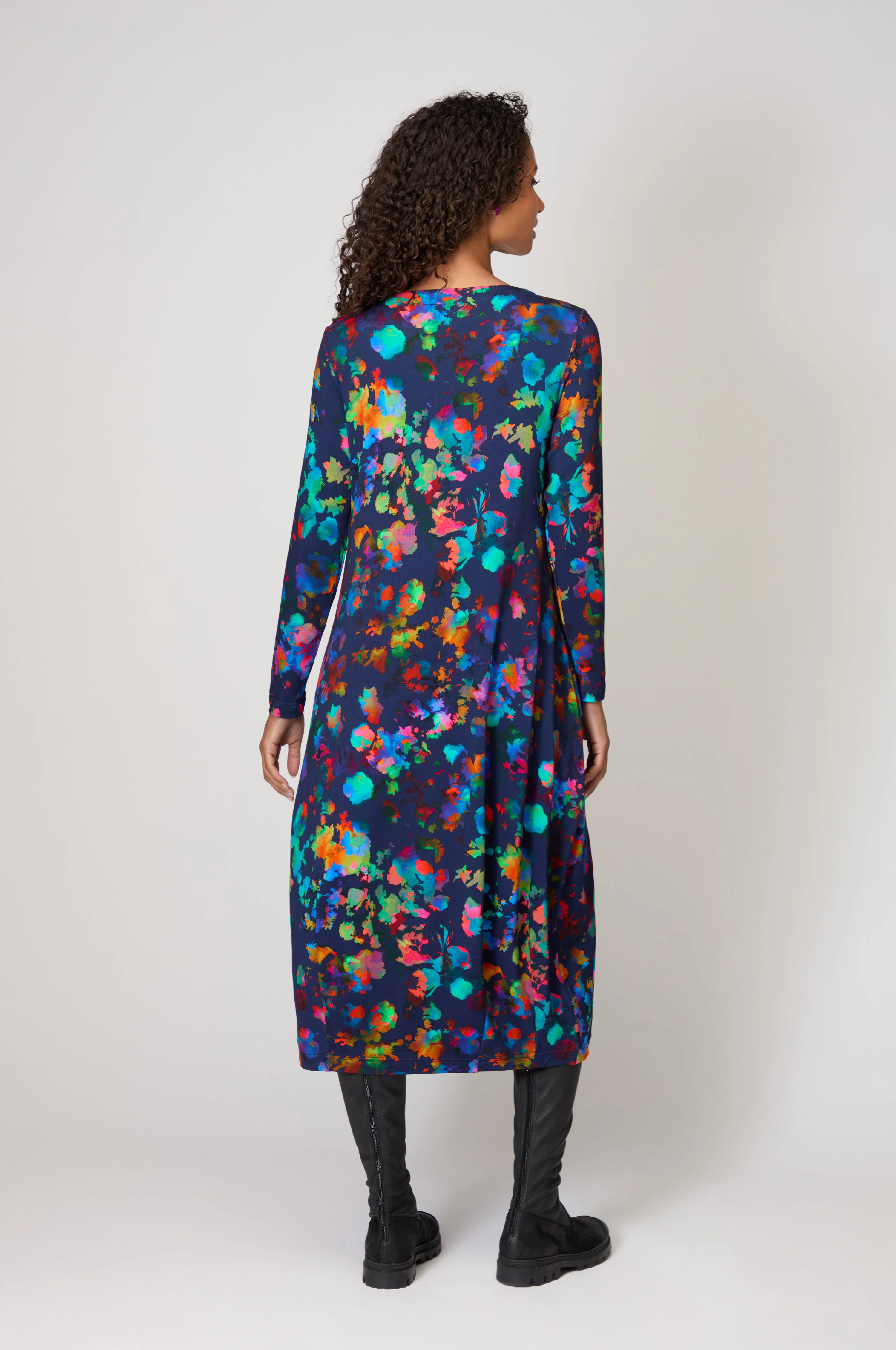 Vivid Petals Jersey Dress - Image 8