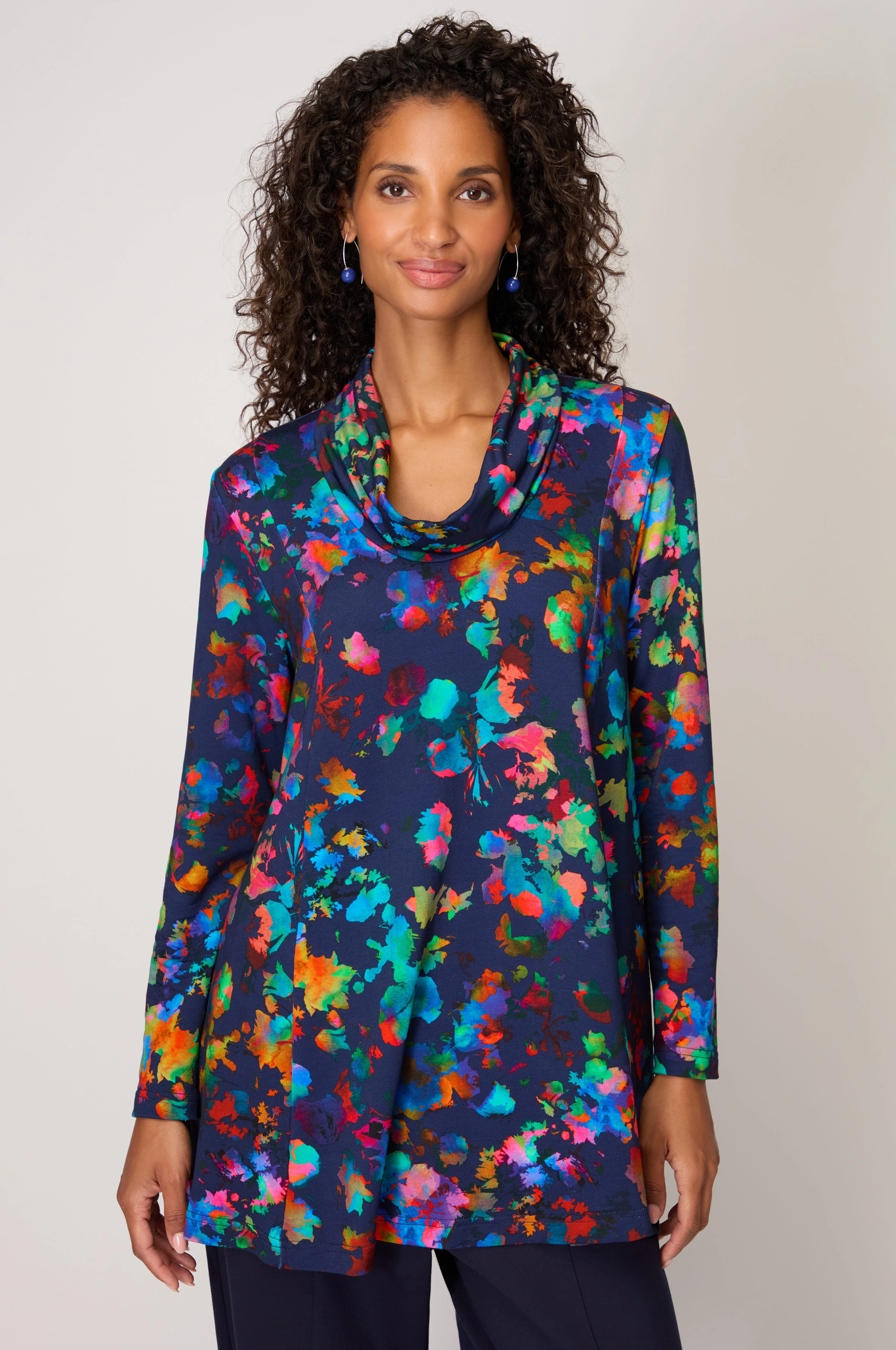 Vivid Petals Jersey Tunic - Image 3
