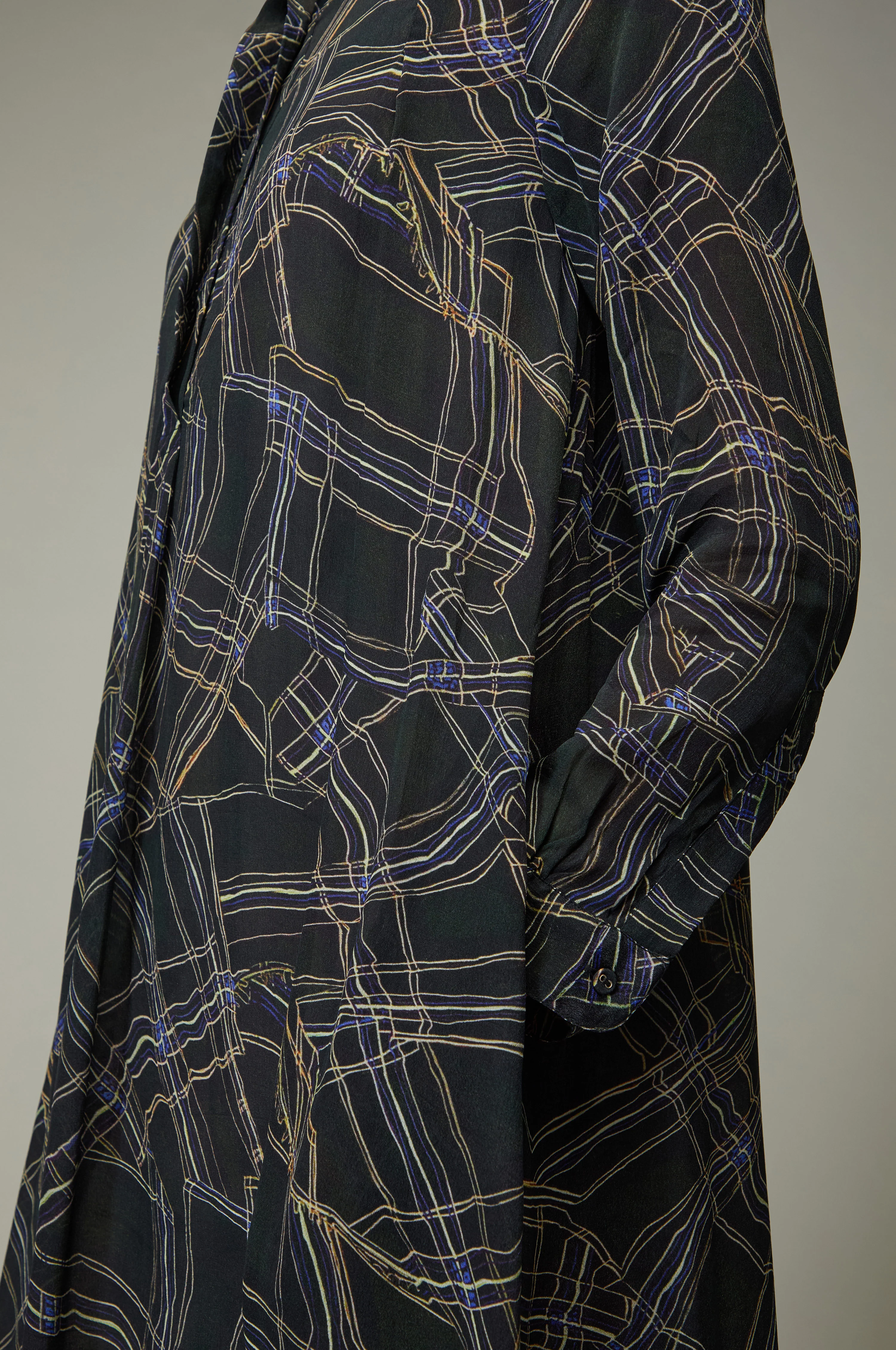Wavy Lines Shirt Dress - Image 5