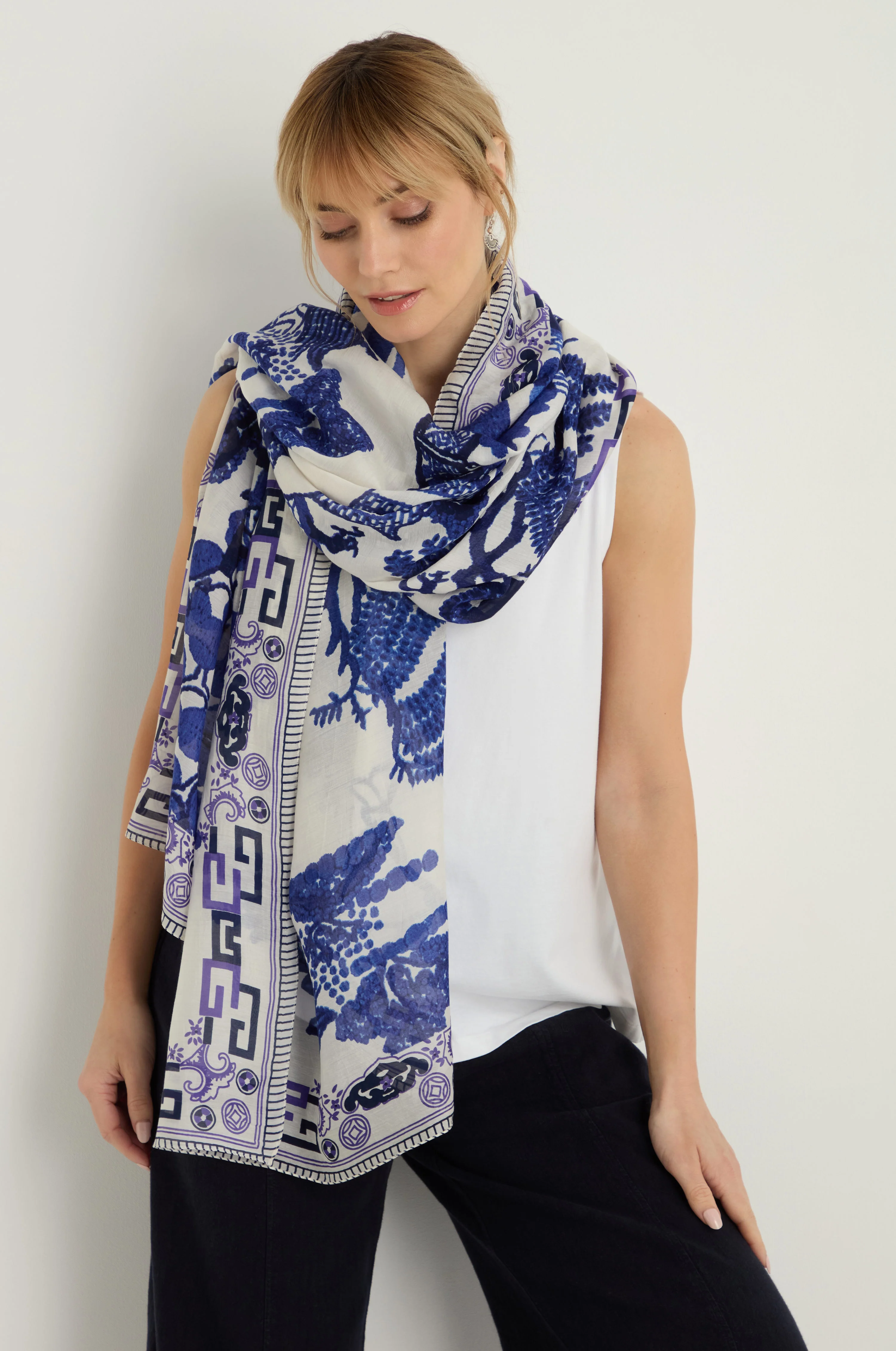 Willow Print Scarf
