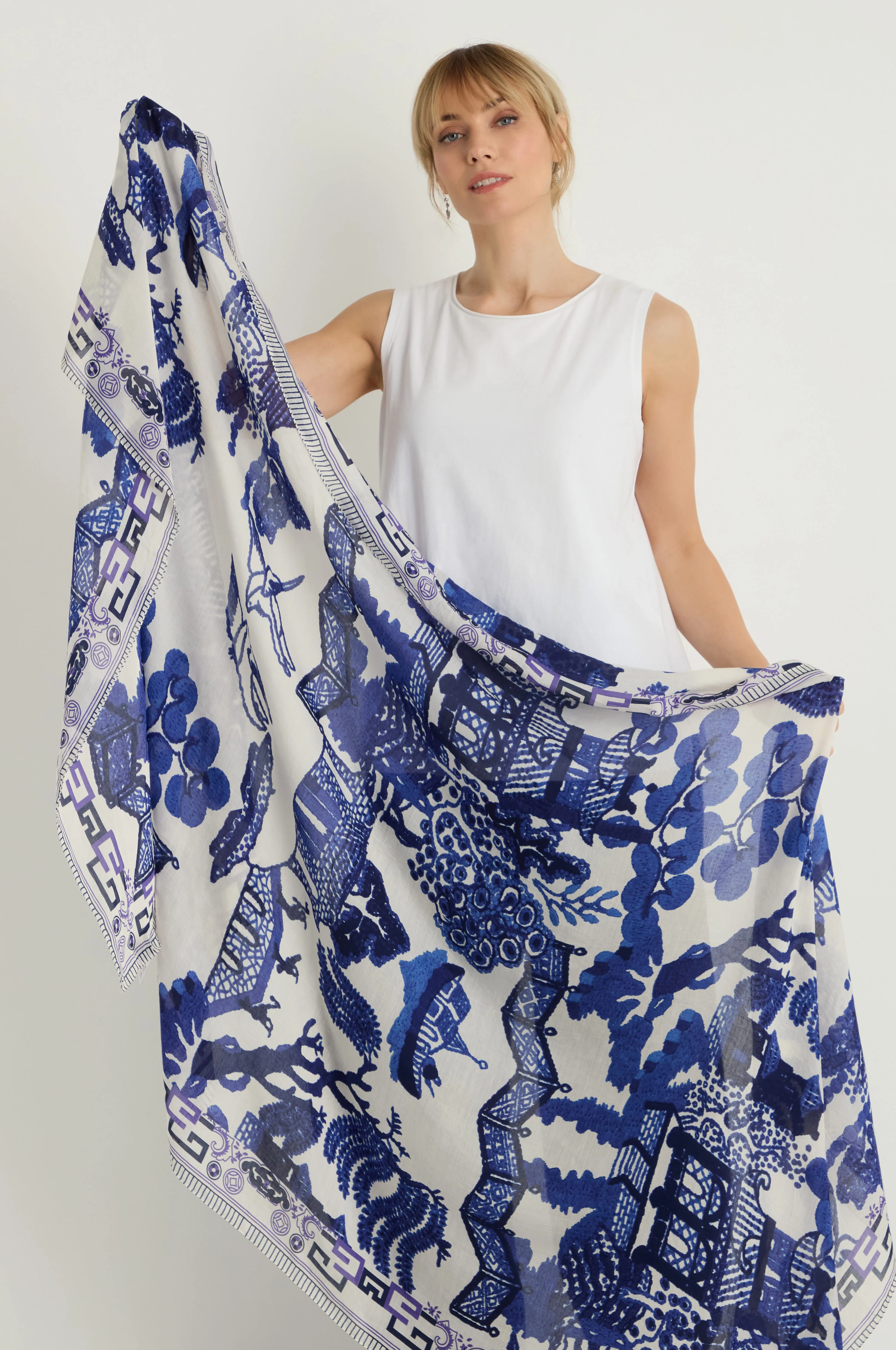 Willow Print Scarf - Image 4