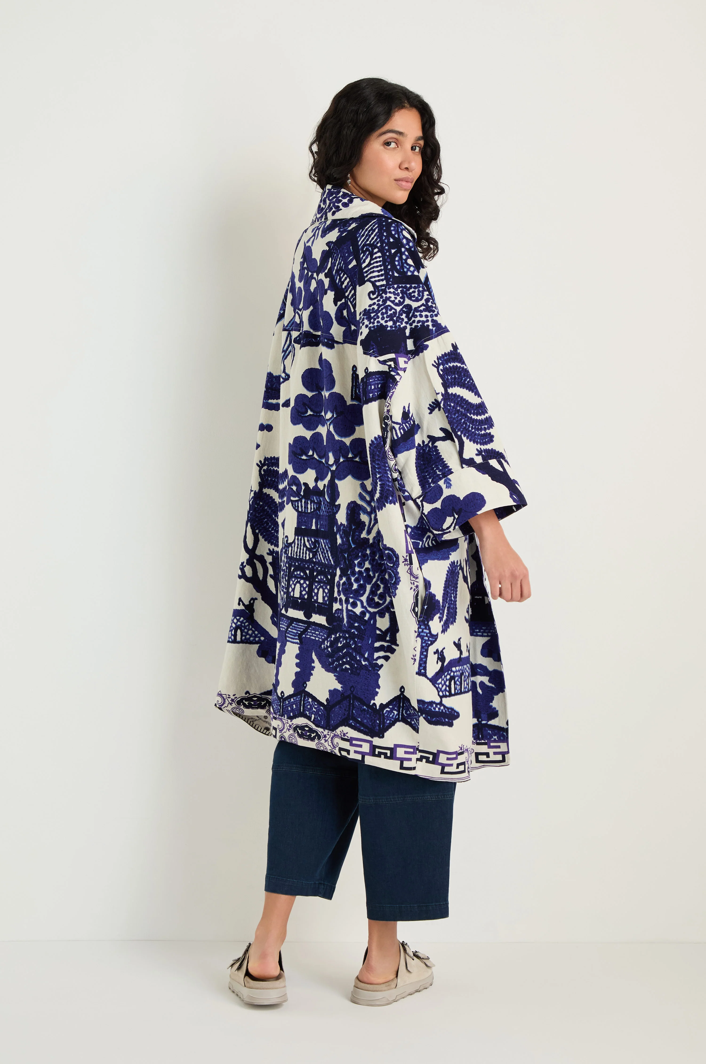 Willow Print Summer Coat