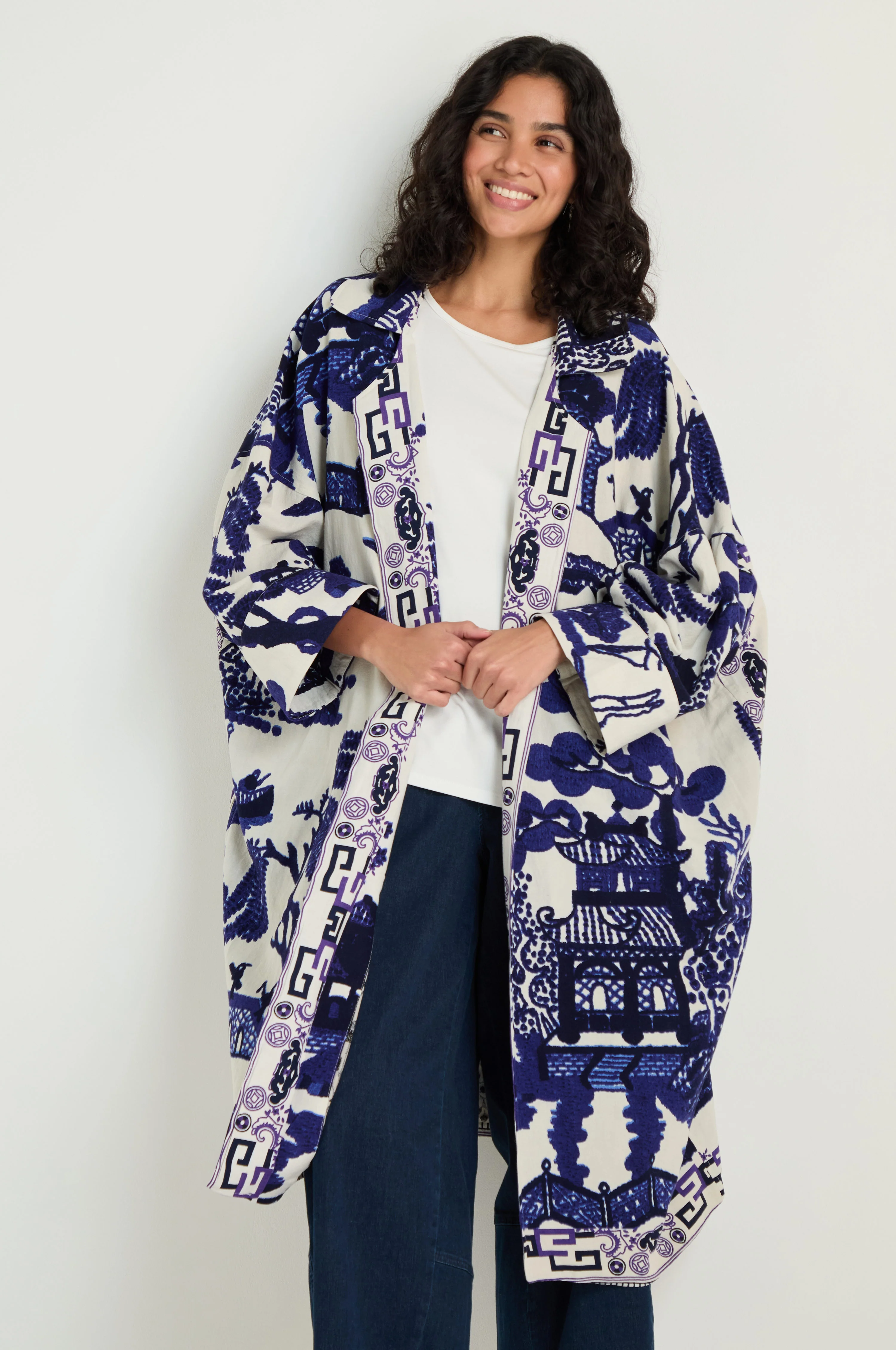 Willow Print Summer Coat - Image 2